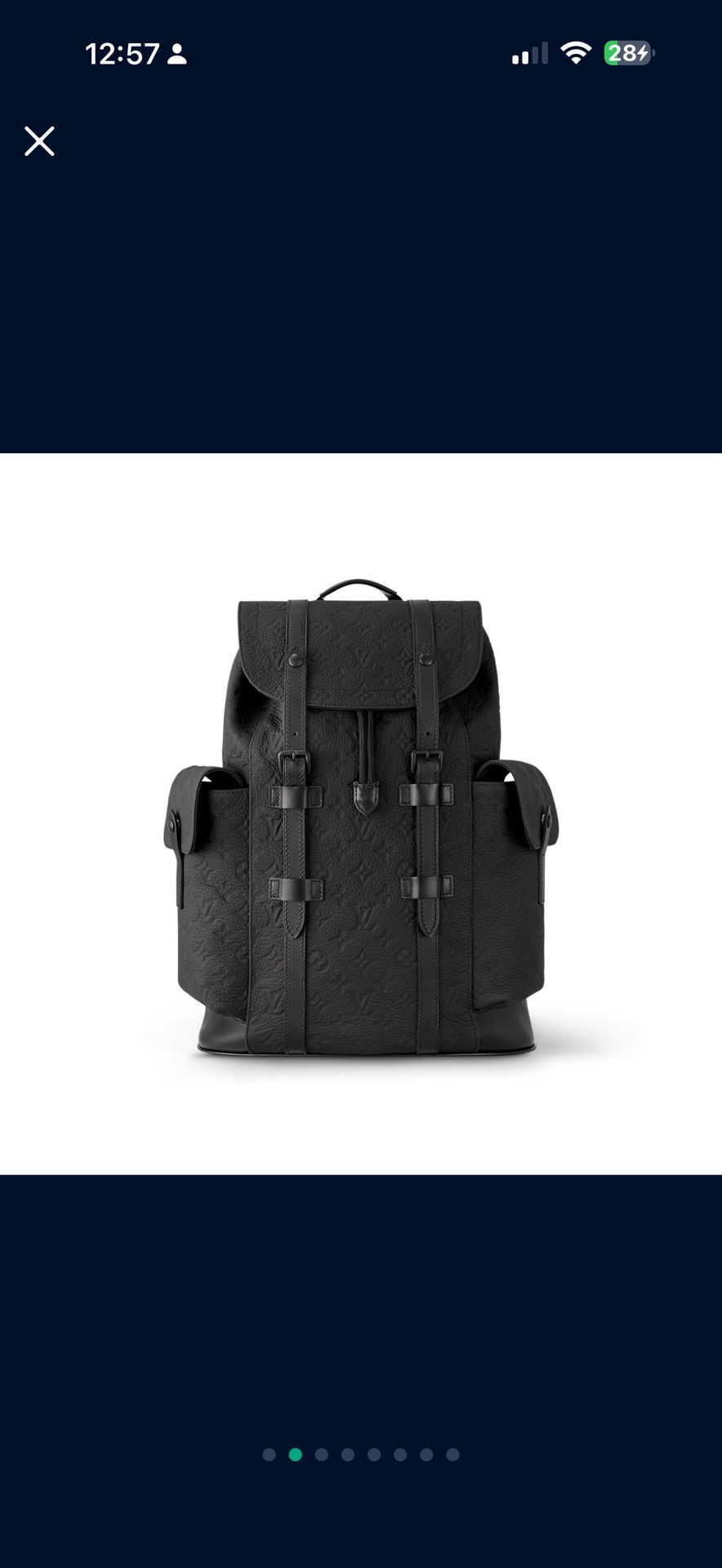 LV ALL BLACK Christopher MM backpack! NEW
