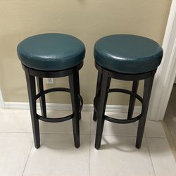 Leather bar stools