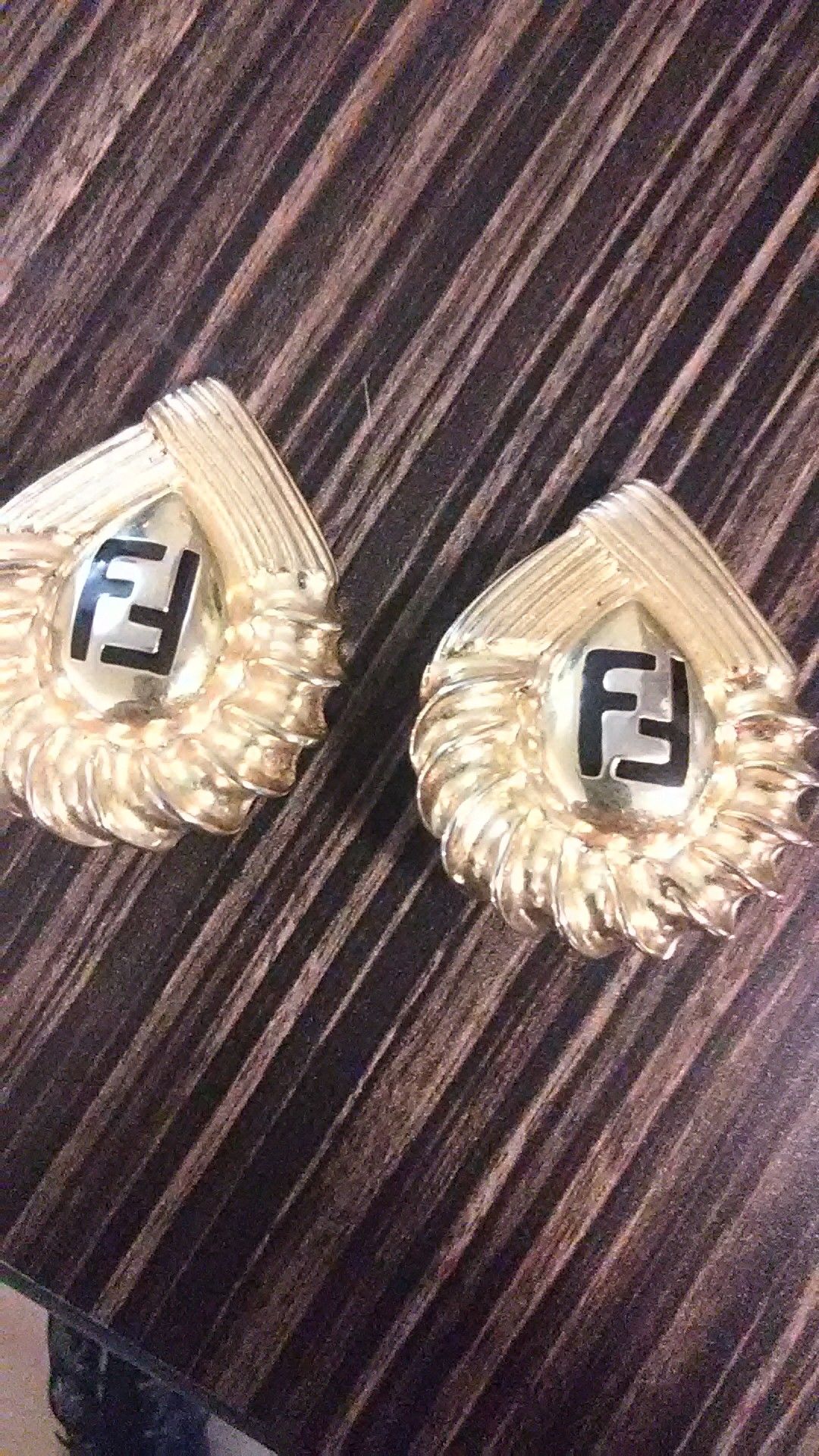 Vintage Fendi clip-on earrings