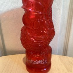 Red plastic parrot cup Jimmy Buffett's Margaritaville 7.5”