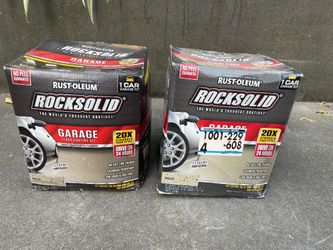 2 Car Garage Floor Coating Kit - Rustoleum Rocksolid