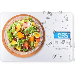 MegaWise Precision Food Scale, 33lb Waterproof Rechargeable Digital Kitchen S...