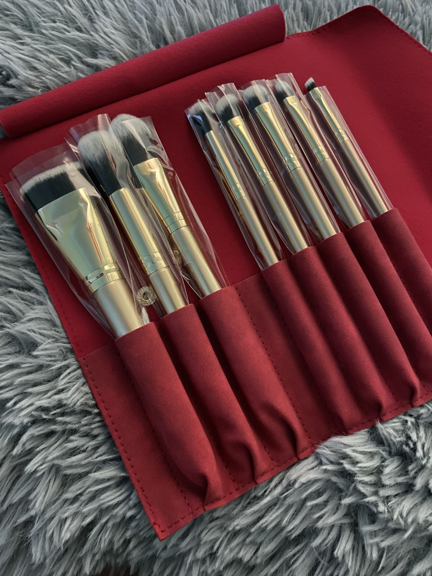 Luxie Gold Glitter Brush Set 