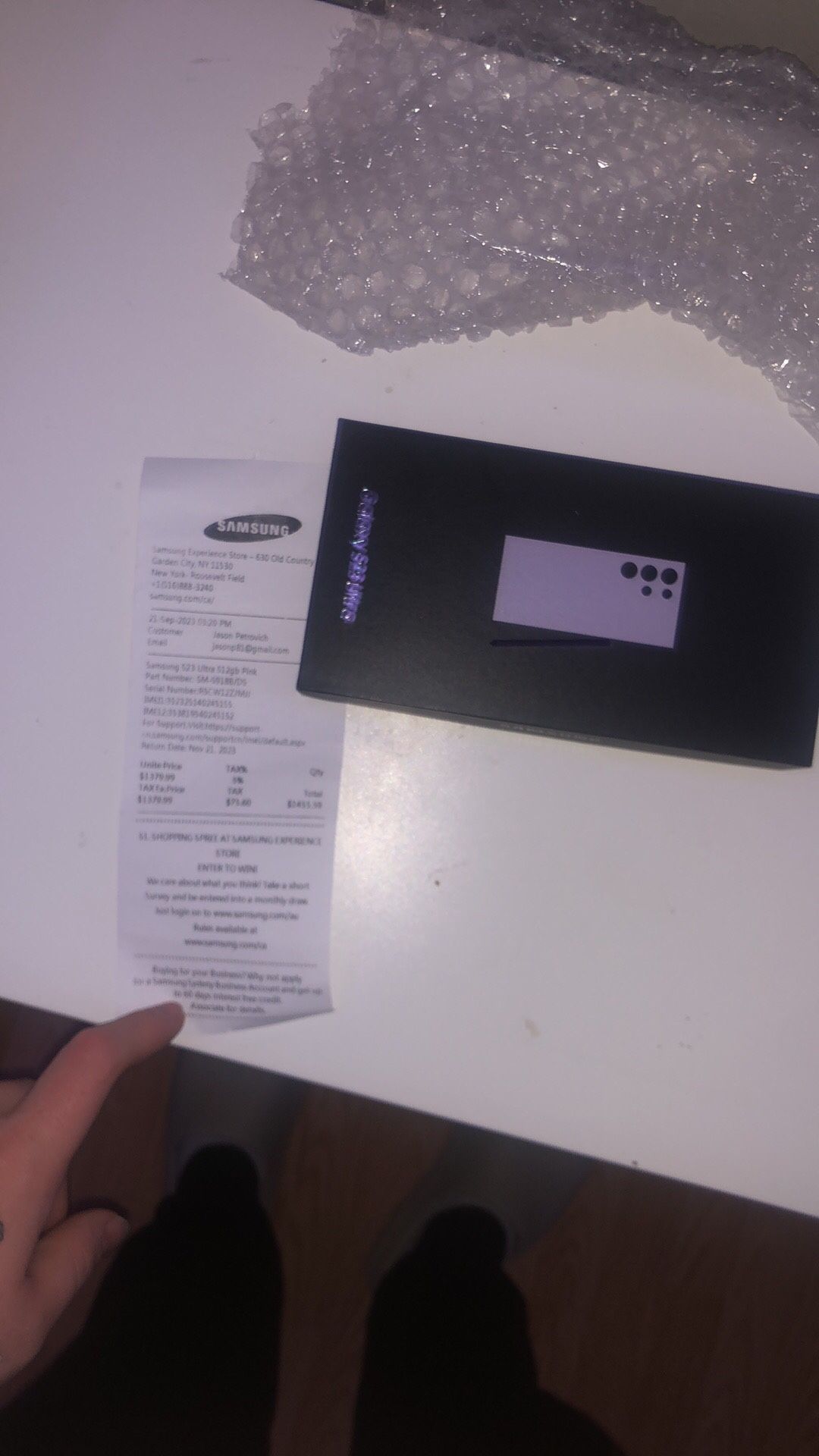 NEW Samsung Galaxy Ultra S23 In Pink With Clean Serial Number And Receipt (unlocked)