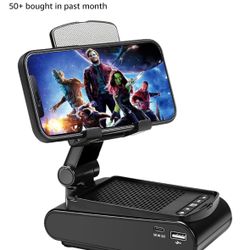 Gifts for Men,Cell Phone Stand with Wireless Bluetooth Speaker HD Surround Sound for Home and Outdoors with Bluetooth Speaker for Desk Compatible with