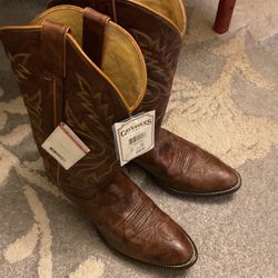 Brand New Leather Cowboy Boots (Men’s Size 10)