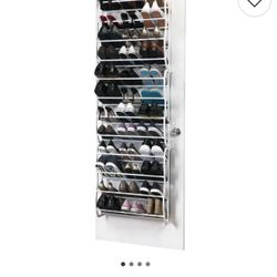 Adjustable Over The Door Shoe Rack