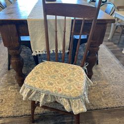 4 Vintage 80’s Cottage Chair Cushions 