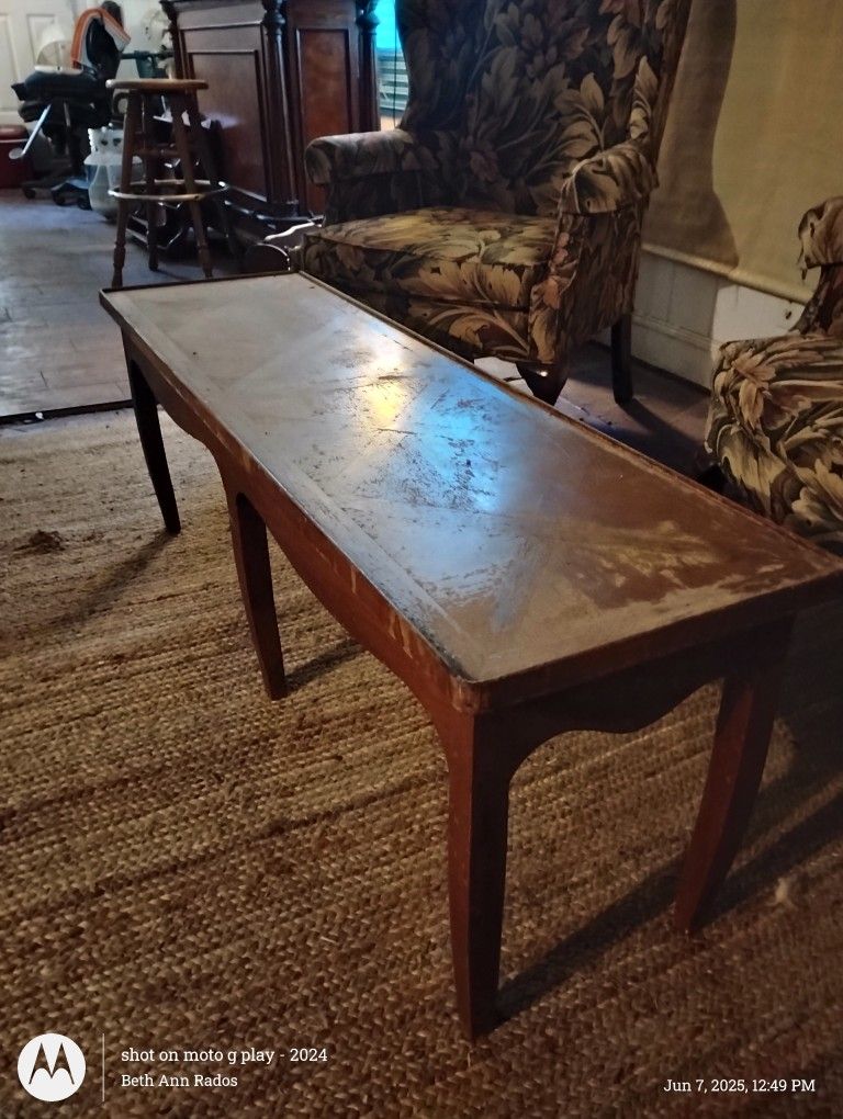 Long Antique Coffee Table.