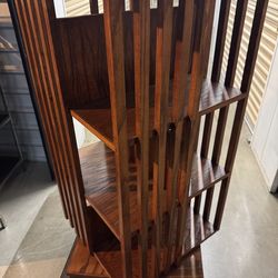 Wood Spinning Bookcase.