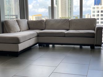 Modern, Comfy Grey Couch