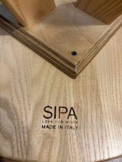 SIPA 'Nasty' Ash Wood Side Table - Made in Italy