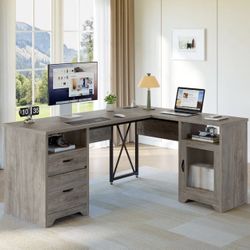 Bestier 63’ L Shaped Desk 