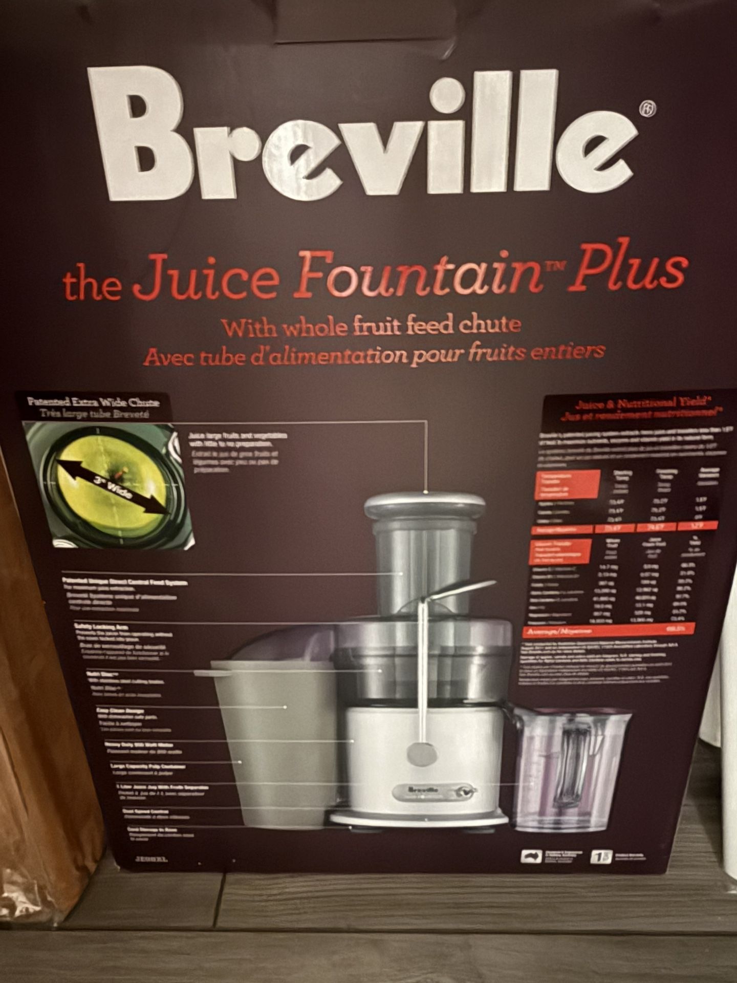 BREVILLE FOUNTAIN JUICER