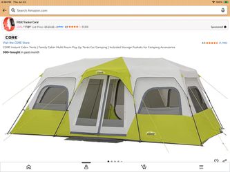 Core Camping tent/cabin 12 man 18x10 80” center height