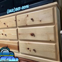 Six Drawer Natural Pinewood Dresser Cajonera Comoda Nueva 