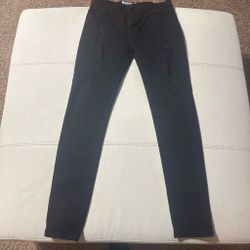 Royalty Distressed Black Skinny Jeans