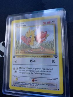 Pokemon 1st edition Spearow