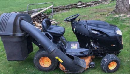 Poulan Pro Riding Lawn Mower with Bagger