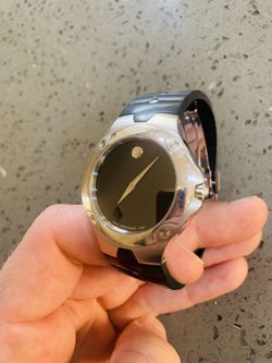 Authentic Movado Rubber Sports Edition With Sapphires