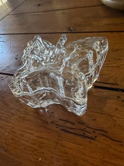 Crystal Glass Trinket Dish