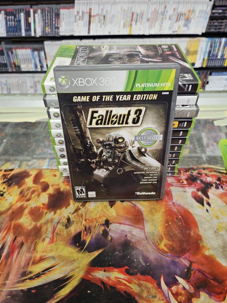 Fallout 3 -- Game of the Year Edition (Microsoft Xbox 360, 2009) Complete