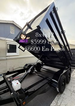 New 8x4x12 Hydraulic Utility Dump Trailer 🔥