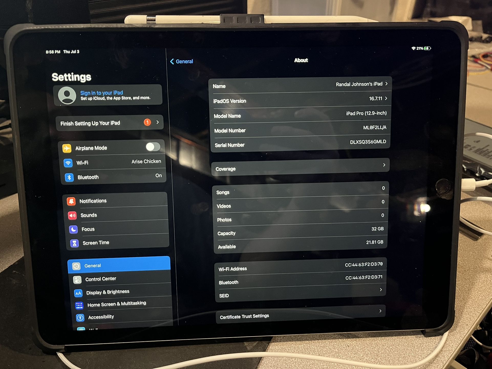 iPad Pro 1st Gen 32GB