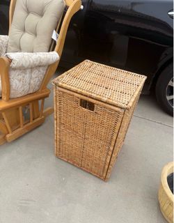 IKEA bamboo laundry basket