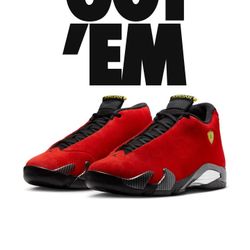 Air Jordan 14 Retro Challenge Red Aka Ferrari Red
