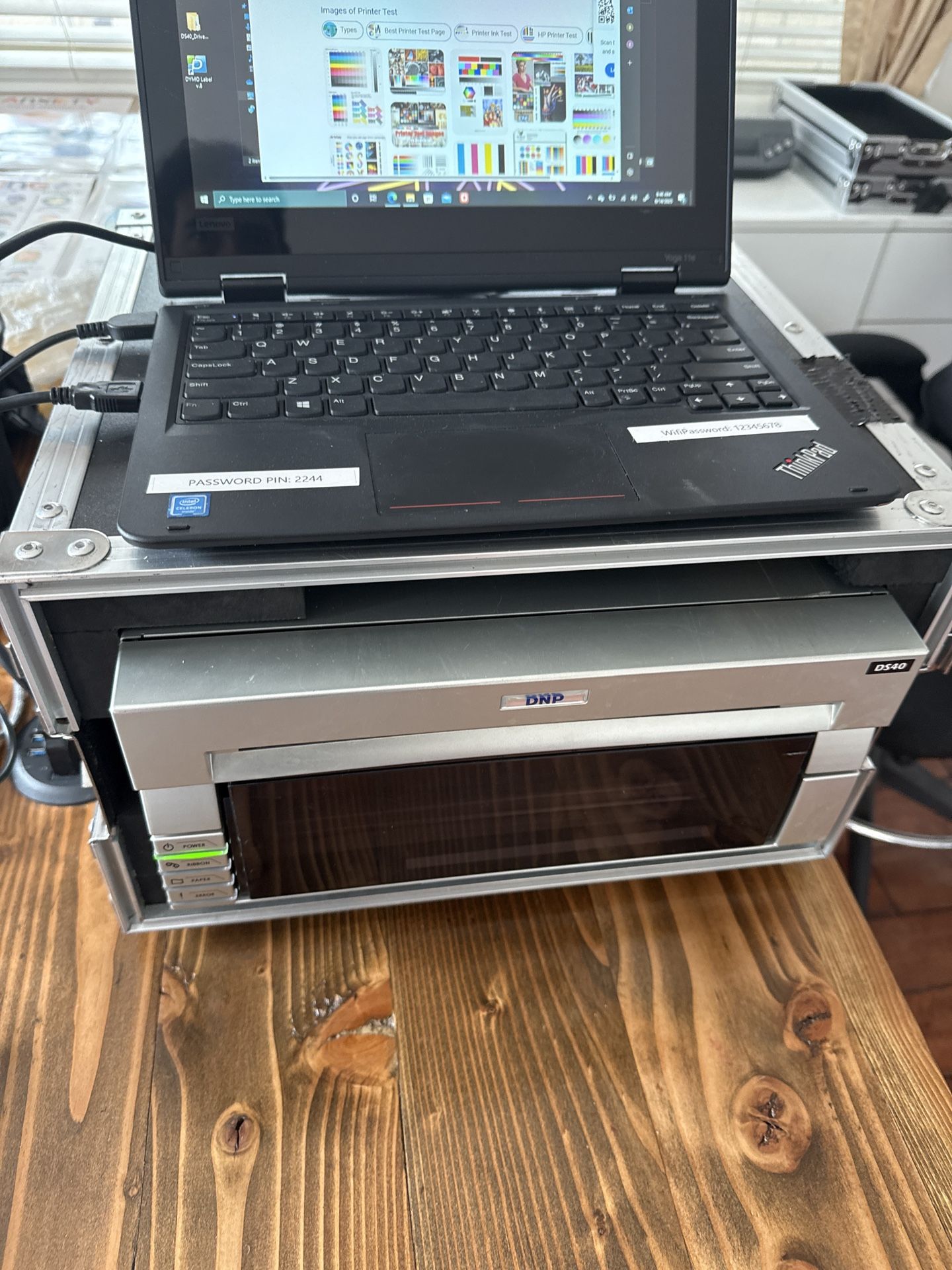 DS40 DNP PRINTER + HARD CASE + (2) rolls Of Paper Ink