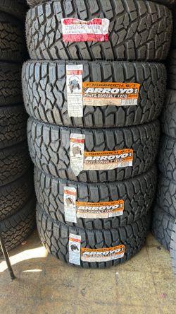 35x12.50R22 Arroyo R/T Set of 4 new tires includes installation and balance