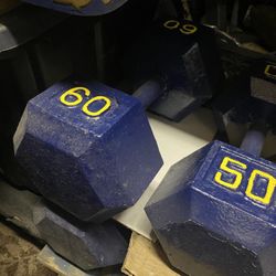 60lb Metal Dumbell