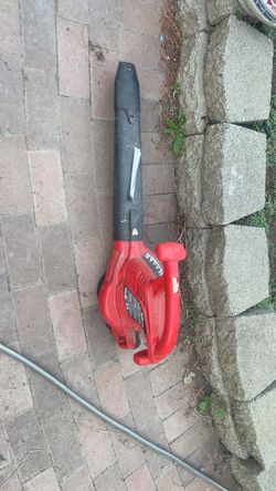 Red Electric Leaf Blower