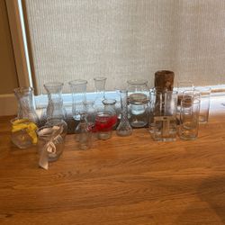 Mixture Of Nice Glass Vases