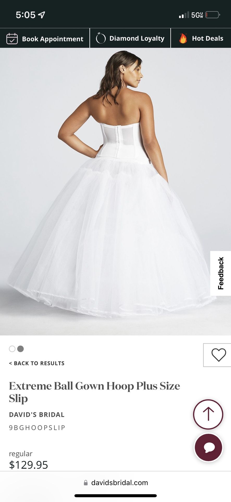Petticoat Hoop David Bridal