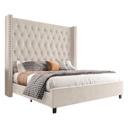 Never Opened King Upholster Bed 