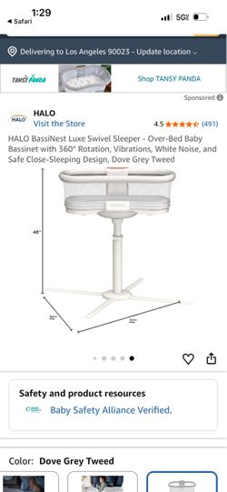 HALO BassiNest Luxe Swivel Sleeper Bassinet