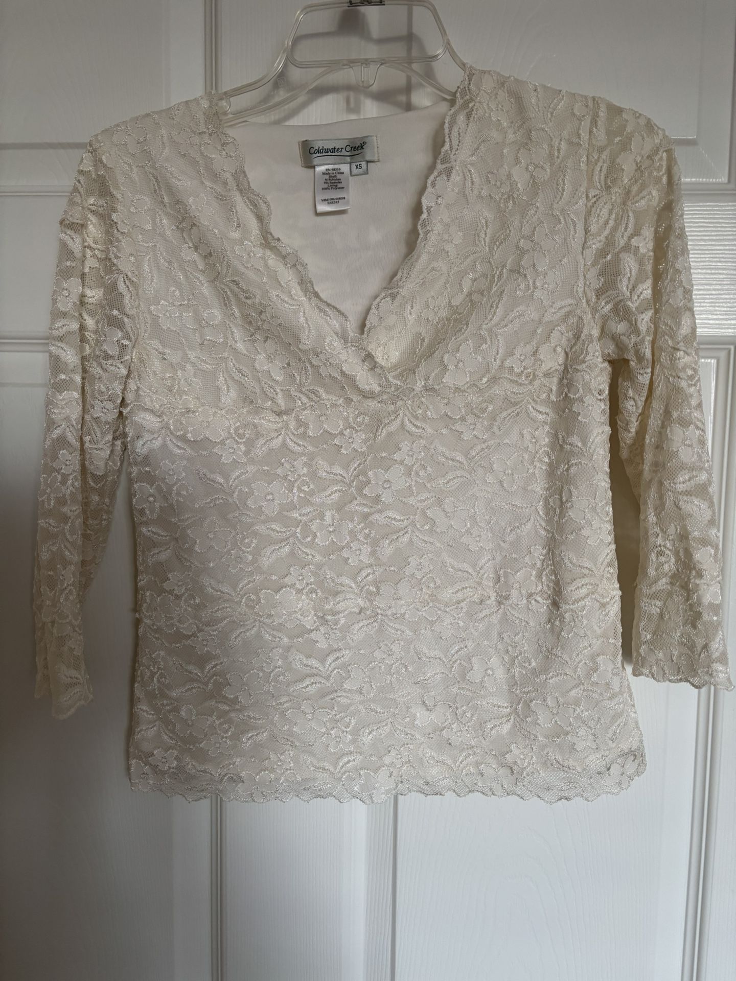 Lace Top/ Blouse, Size XS