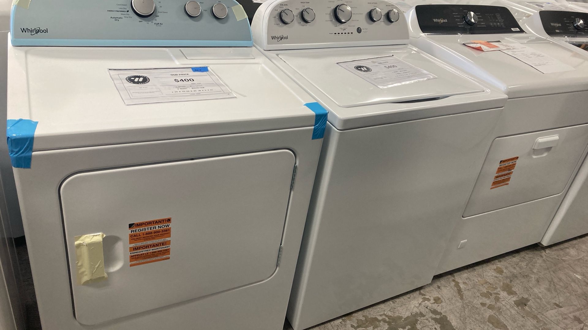 Whirlpool Washer Gas Dryer Set
