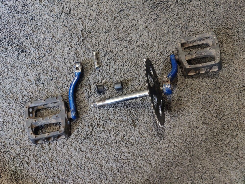 Pedals, Crank Arms, Sprocket Set for Onyx Ebike Moped