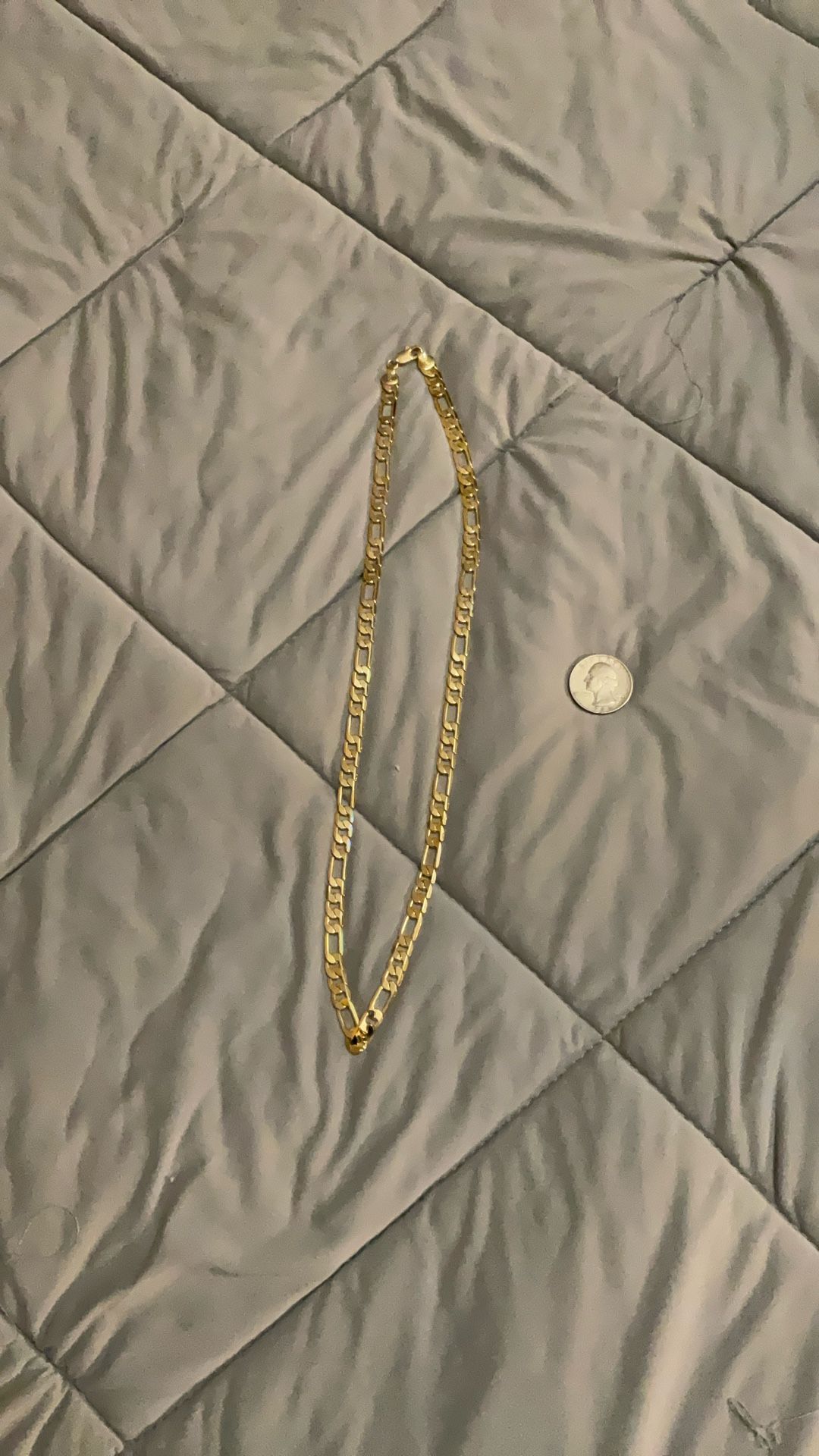 24’’ Figaro Gold Plated Chain