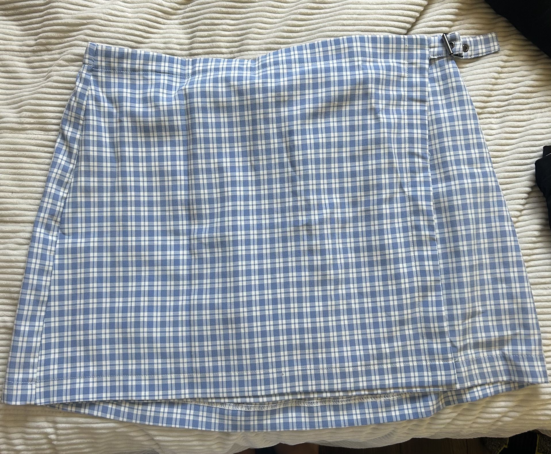 Blue Striped Skirt