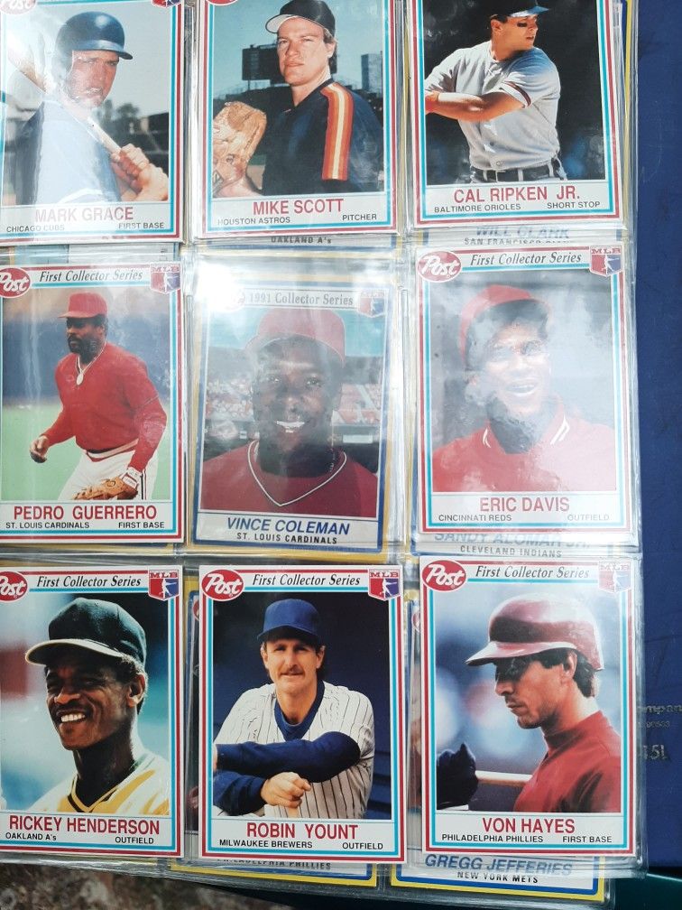 1990 And 91 Post Baseball Cards