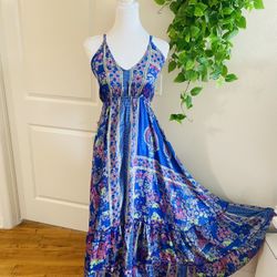 Women Ladies Boho Floral Maxi Dress Cocktail Party Evening Summer Beach Sundress one size 