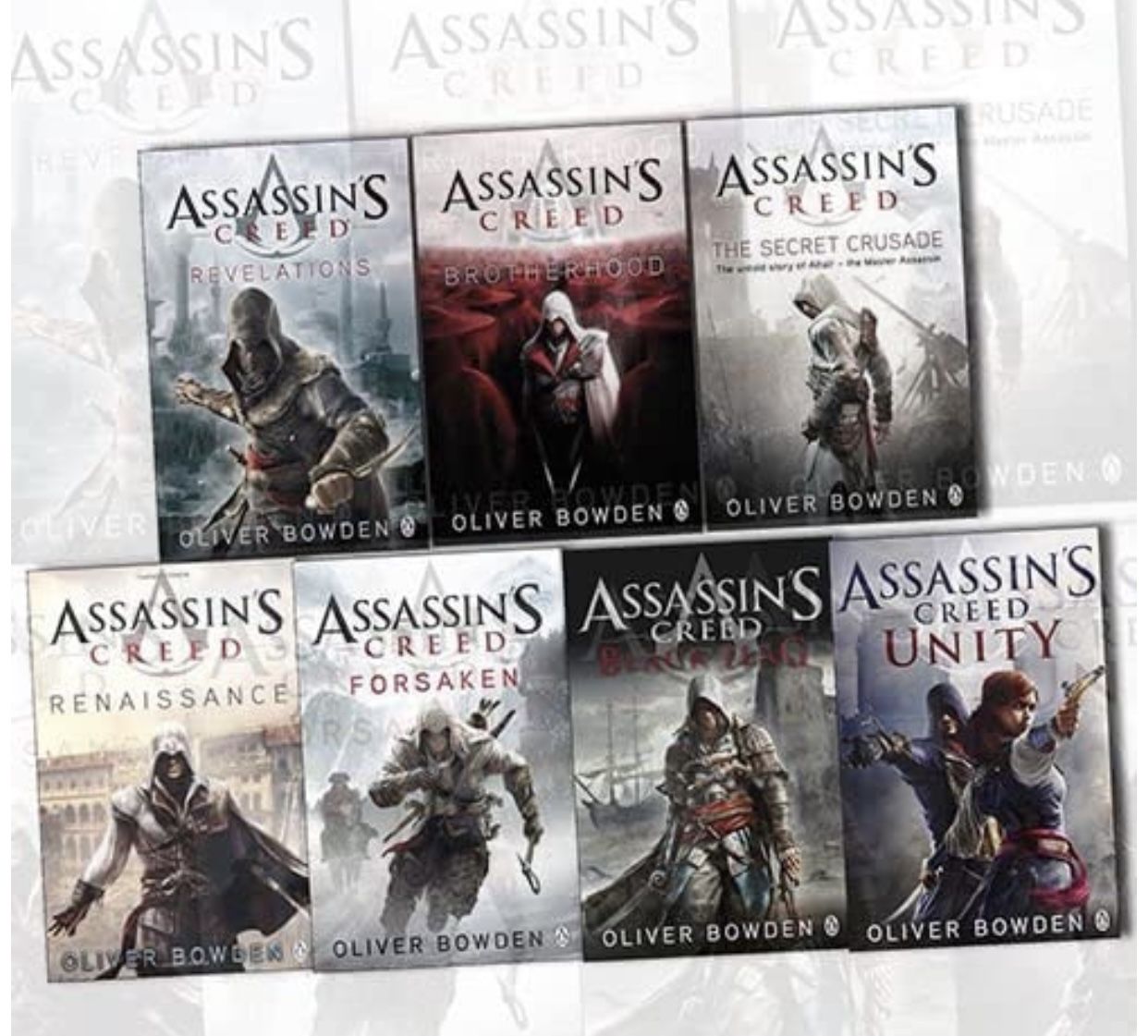 New assassin‘s creed book collection 7 piece