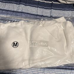 Supreme White Box Logo Hoodie