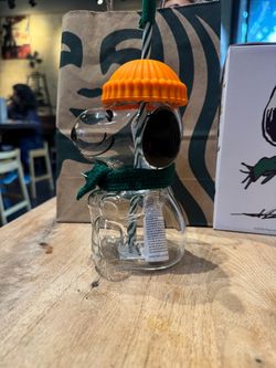 Starbucks Snoopy Glass Cup