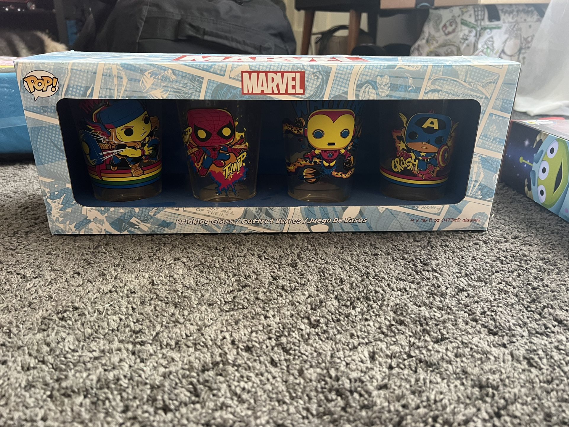 Marvel Glass Cups