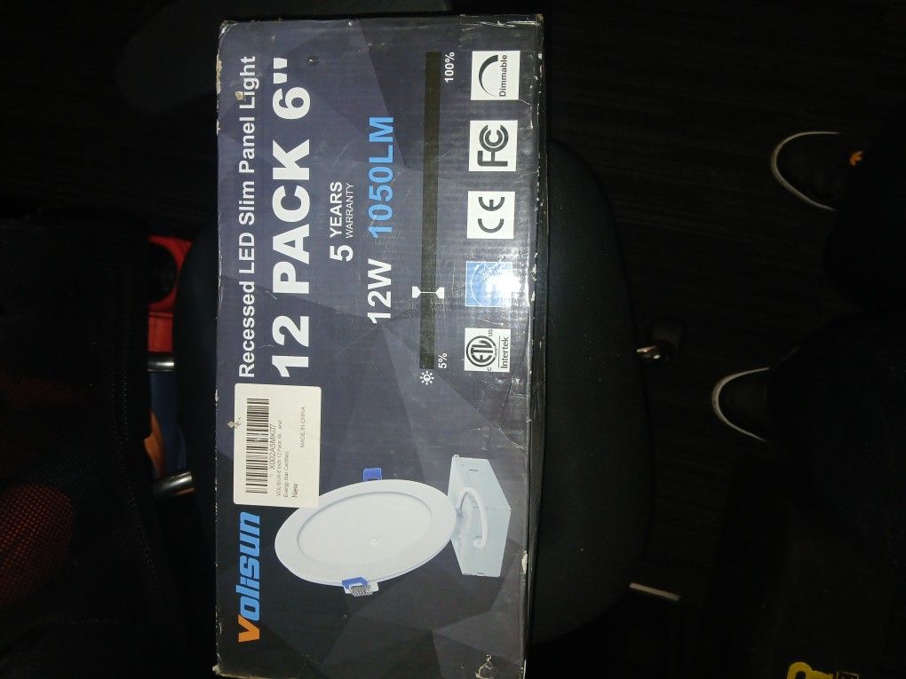 LED SLIM PANEL LIGHTS 12PACK